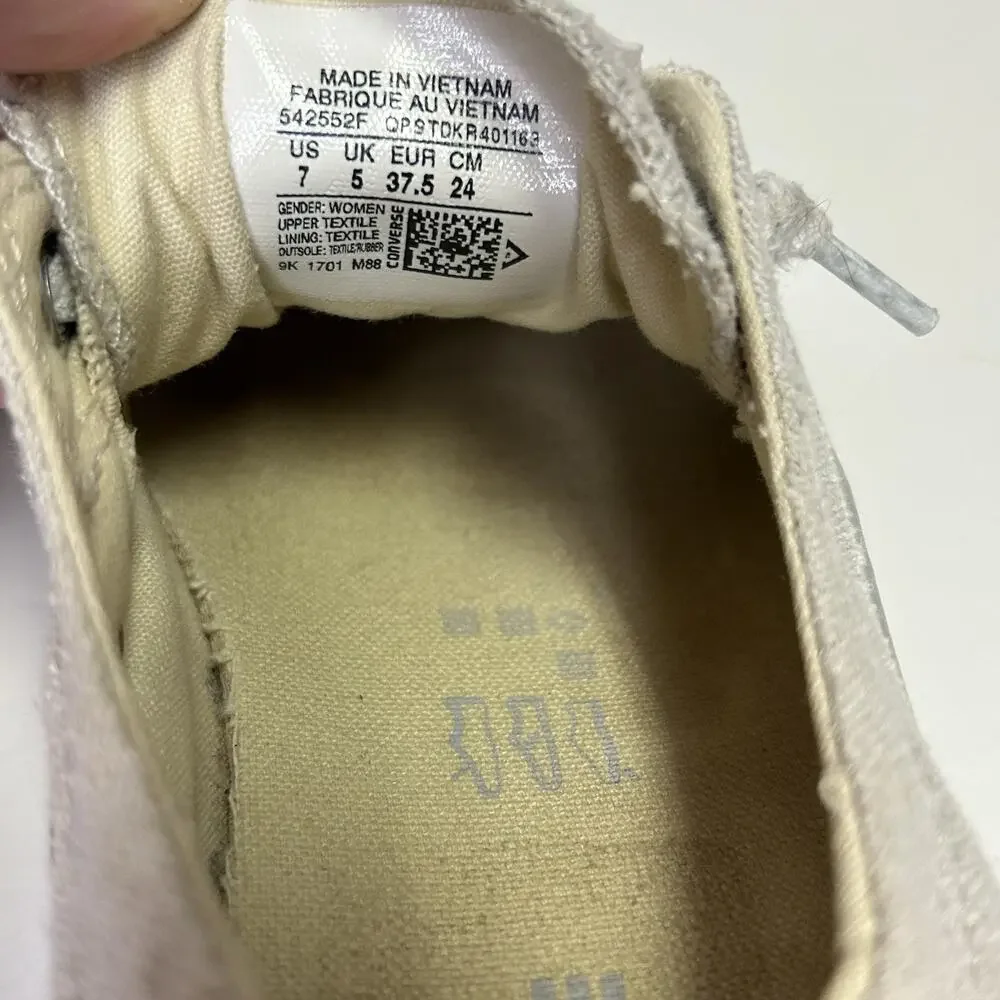 Converse All Star Shoreline Shoes Womens Size 7 Gray Slip On Canvas Low Top - Picture 11 of 15